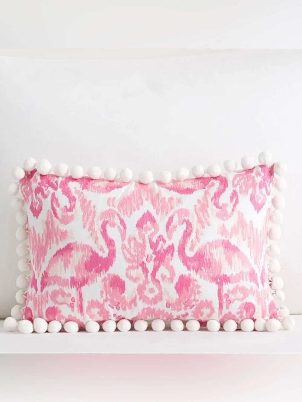 Lilly Pulitzer Pottery Barn Reversible Beach Bathers Ikat Lumbar Pillow 🦩